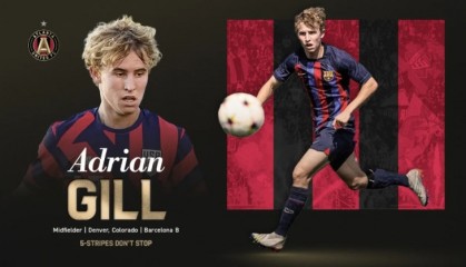 kaiyun-亚特兰大联官方：巴萨20岁中场吉尔转会加盟，签约至2027年6月